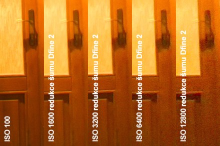 Automatická redukce šumu v Dfine 2, výřez 1:1 z originálního rozlišení (18 MPx)