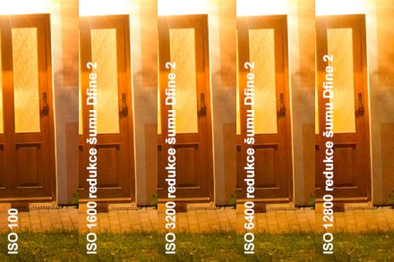 Automatická redukce šumu v Dfine 2, výřez 1:1 z rozlišení pro tisk 15 x 10 cm