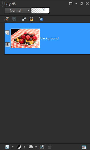 Corel PaintShop X7 panel Layers