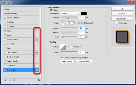 Adobe Photoshop CC 2015 Layer style dialog
