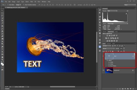 Adobe Photoshop CC 2015 Layer style náhled efektu
