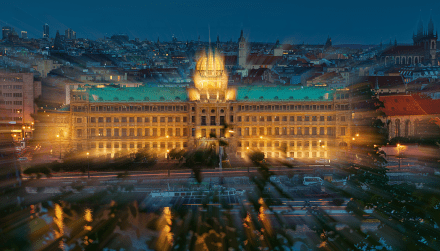 Zoom burst efekt zoomovaní při kompozici